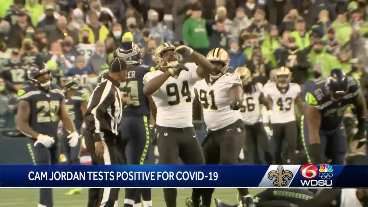 Cam Jordan placed on COVID list; Deonte Harris suspended