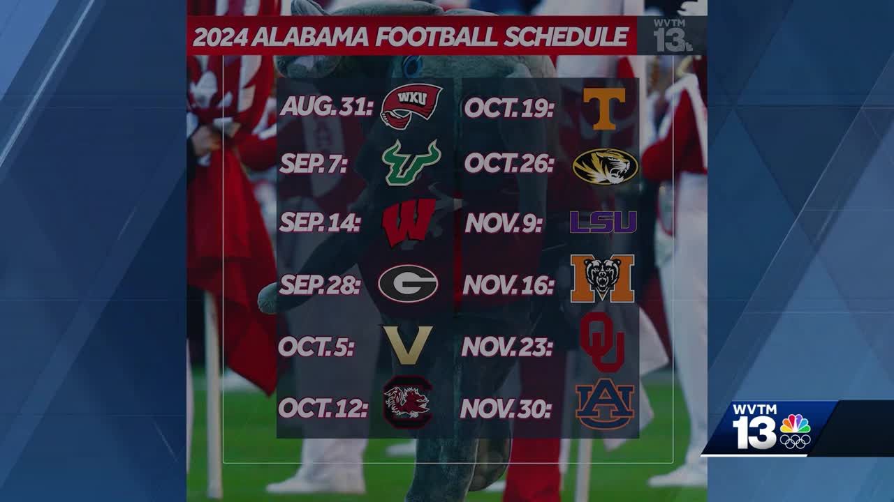 Alabama shop football scheudle