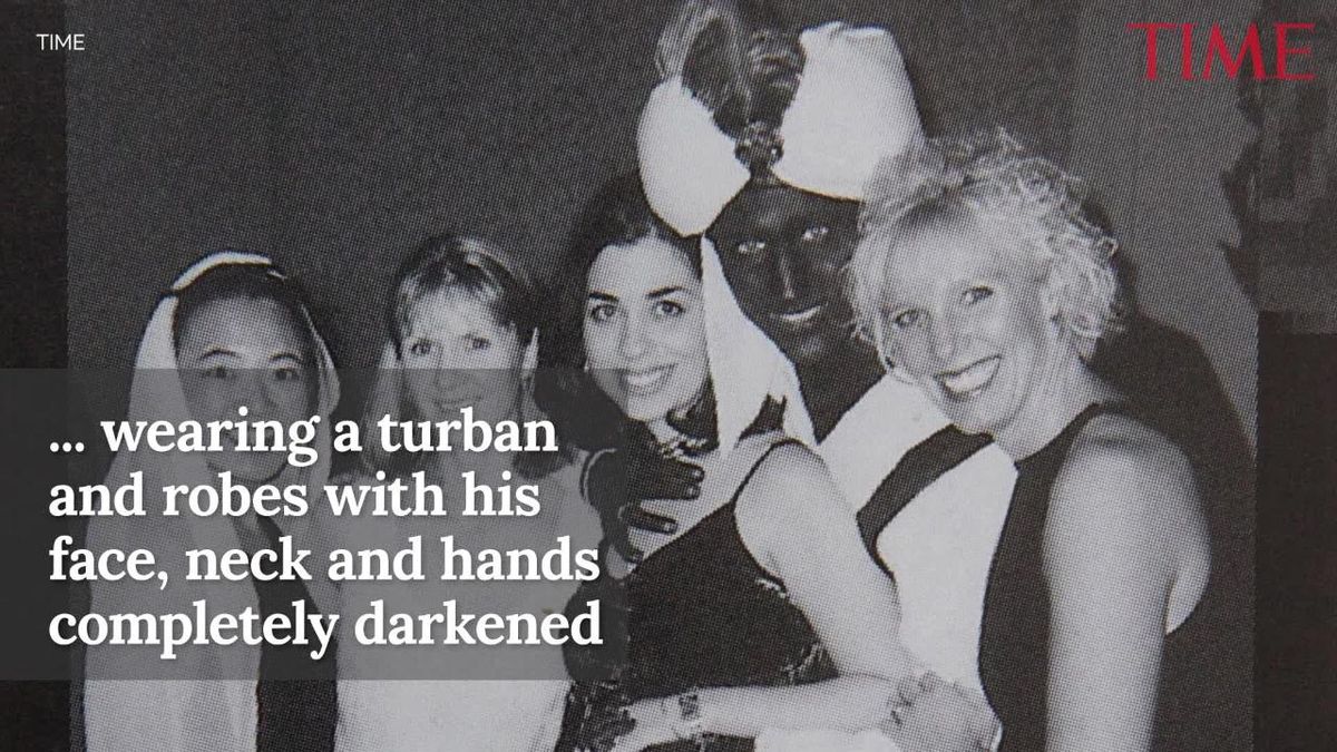 preview for Justin Trudeau Wore Brownface at 2001 ‘Arabian Nights’ Party While He Taught at a Private School, Canada's Liberal Party Admits