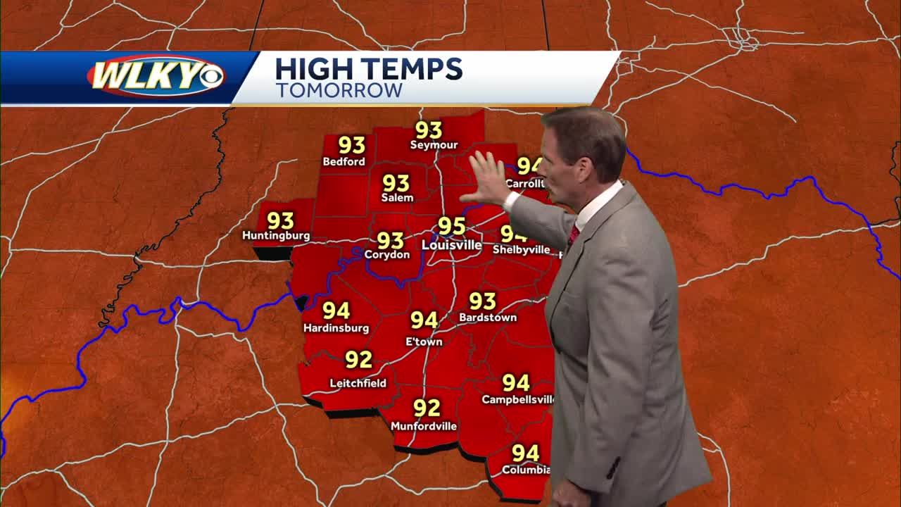 Lots of heat with small storm chances