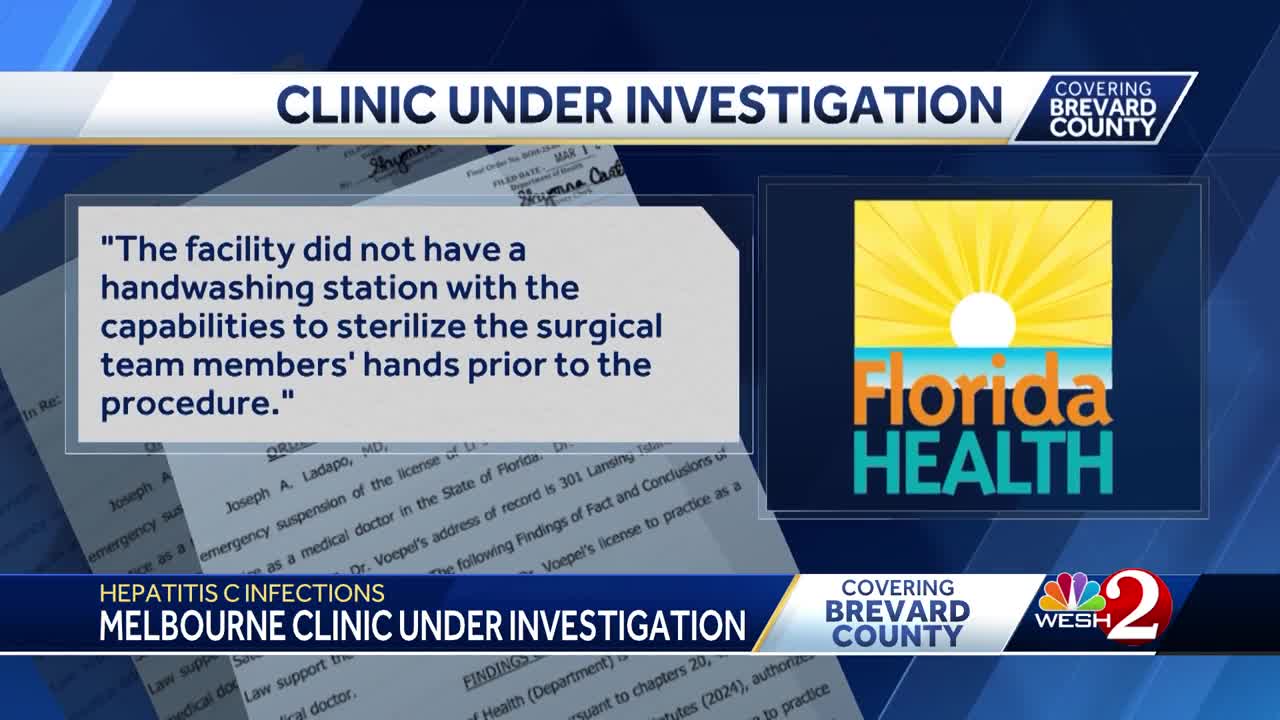 Florida Department of Health restricts Melbourne doctors license following multiple hepatitis C cases