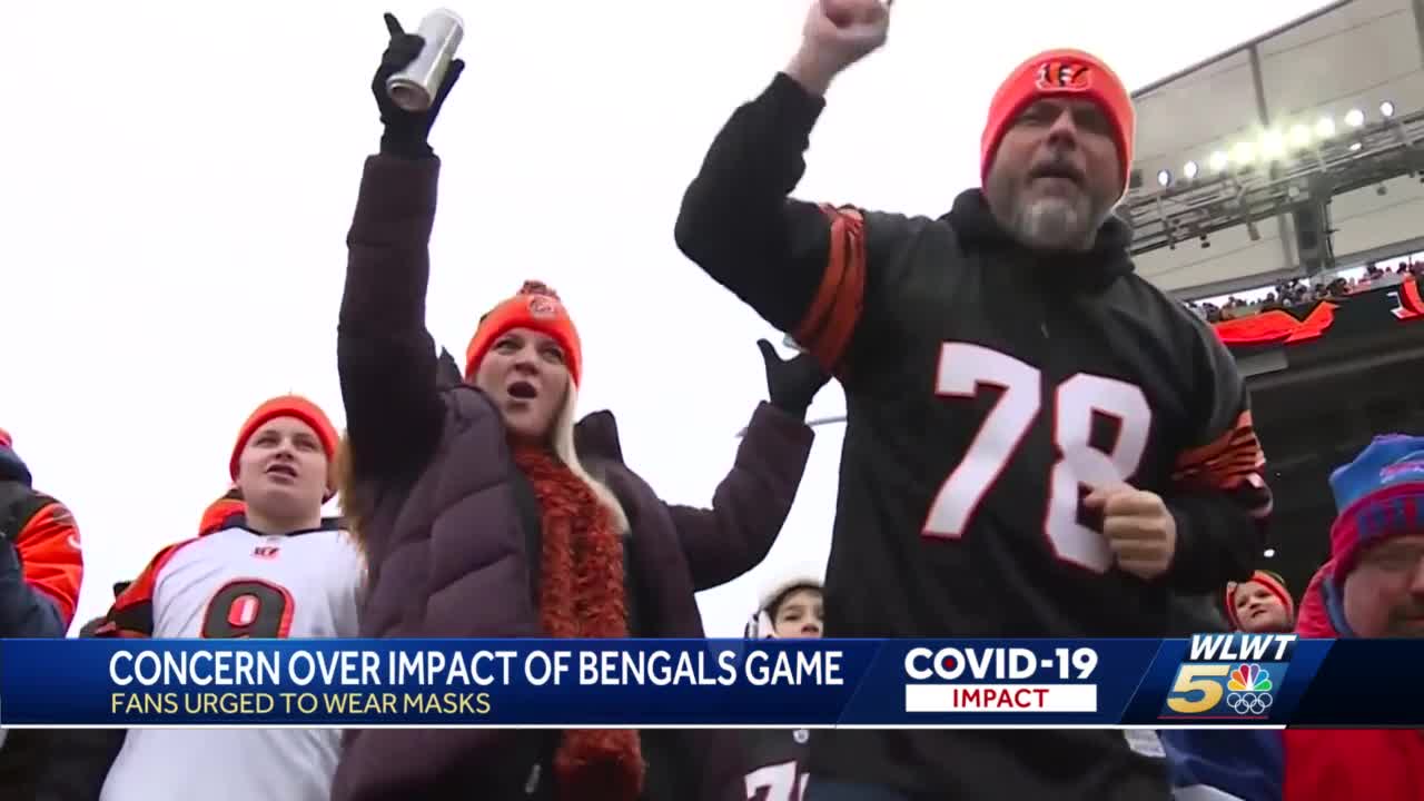 Officials urge fans to mask up for Bengals playoff game