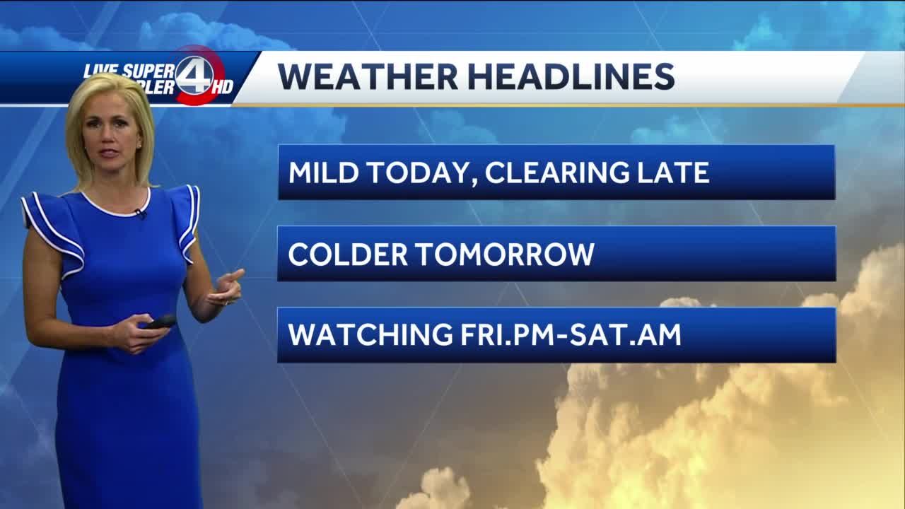 Tuesday Early Afternoon Update: Pesky clouds, flurries, sprinkles