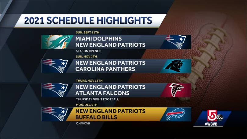 New England Patriots Release 2021 Schedule 