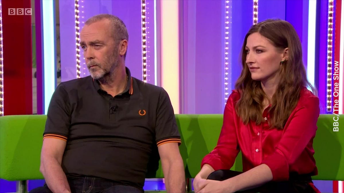 preview for The One Show’s Alex Jones corrected by guest live on air after awkward question