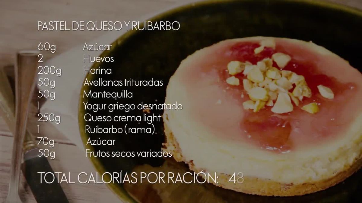 preview for Pastel de queso y ruibarbo #recetasfácilesELLE