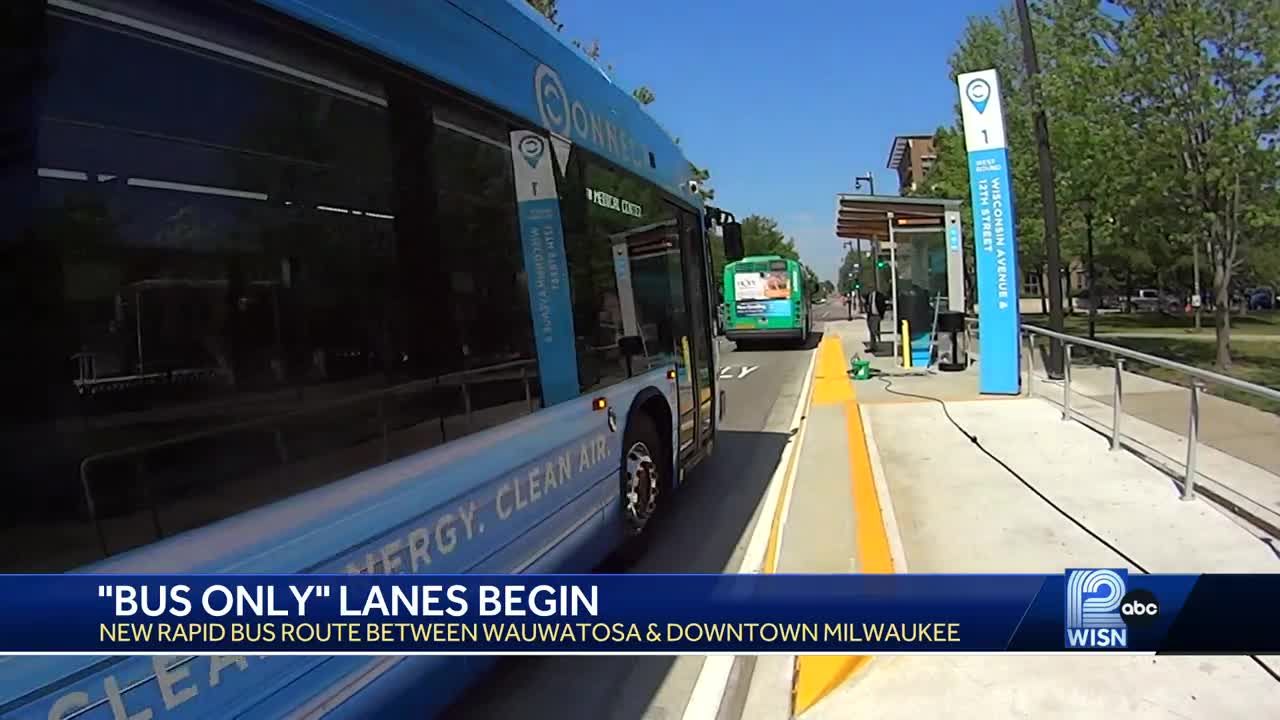 Bus rapid transit line officially rolls out in Milwaukee County