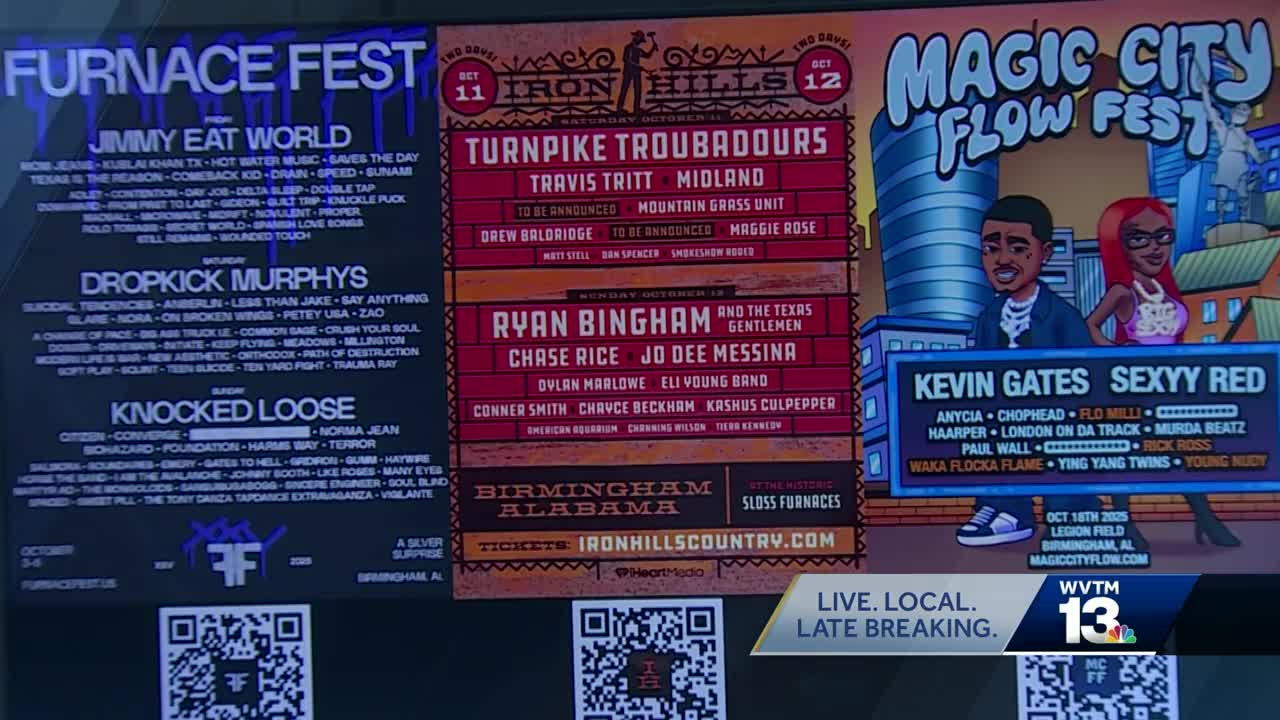 Three music fests coming to the Magic City in back-to-back weekends expected to attract thousands