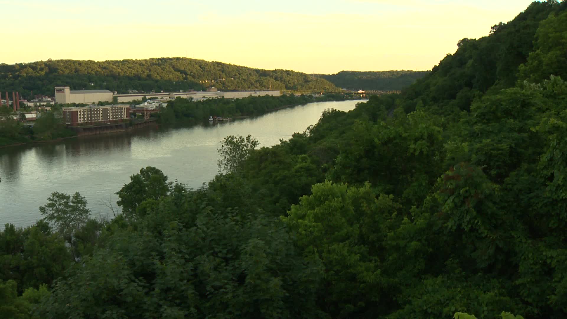 The Homestead Grays Bridge spanning over the Monongahela river and