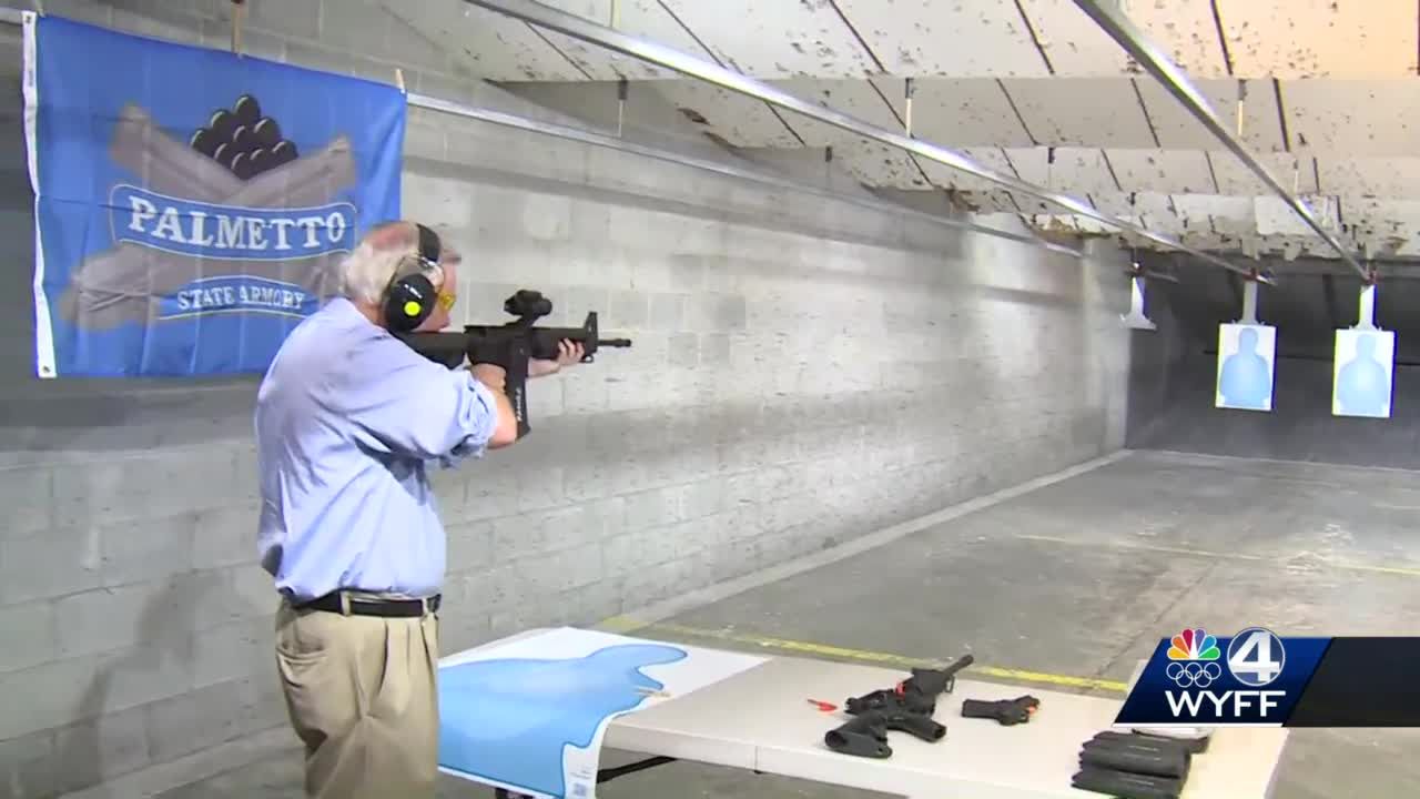 Greenville: Sen. Lindsey Graham visits shooting range to support Second  Amendment