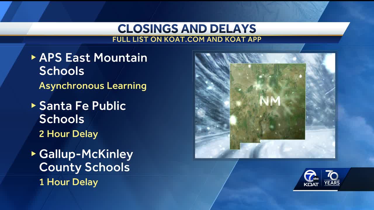New Mexico School Closings and Delays