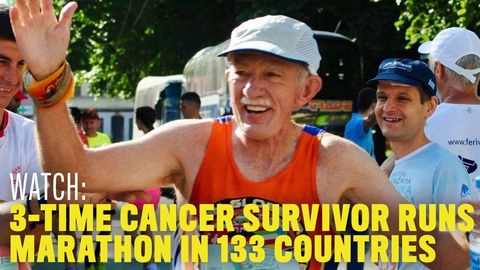 preview for Newswire: 3-Time Cancer Survivor Runs Marathon In 133 Countries