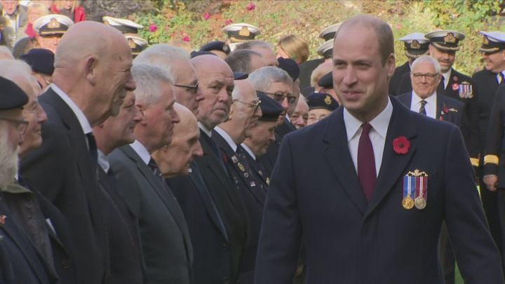 preview for Prince William attends submariners’ remembrance service