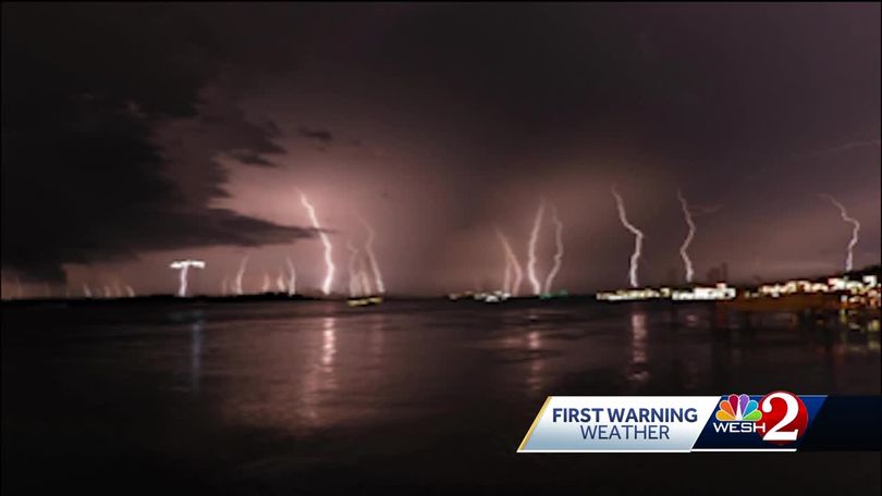 Orlando, Florida. August 12, 2020. Giant 95 number of Lightning