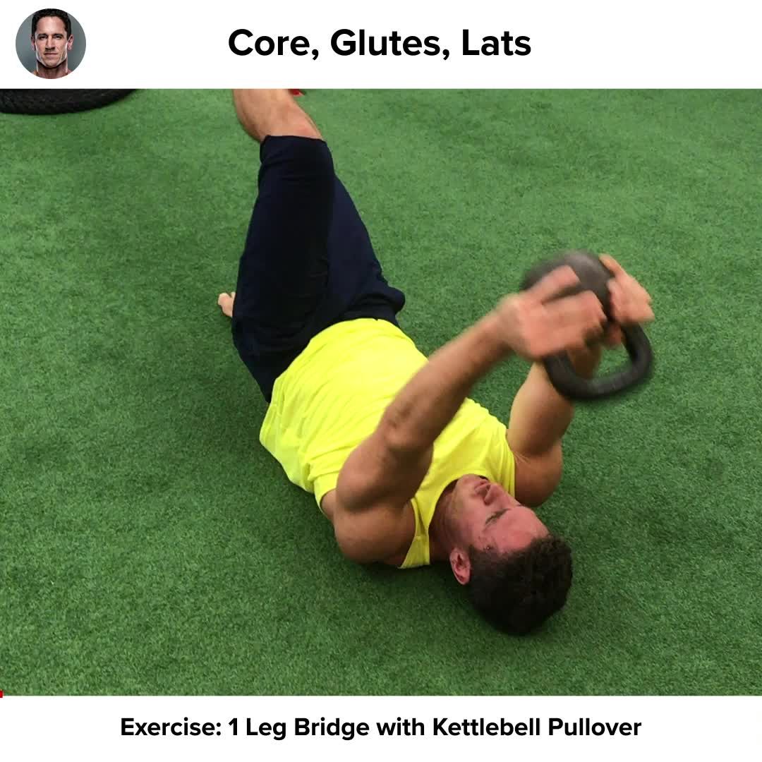 Kettlebell glute online bridge