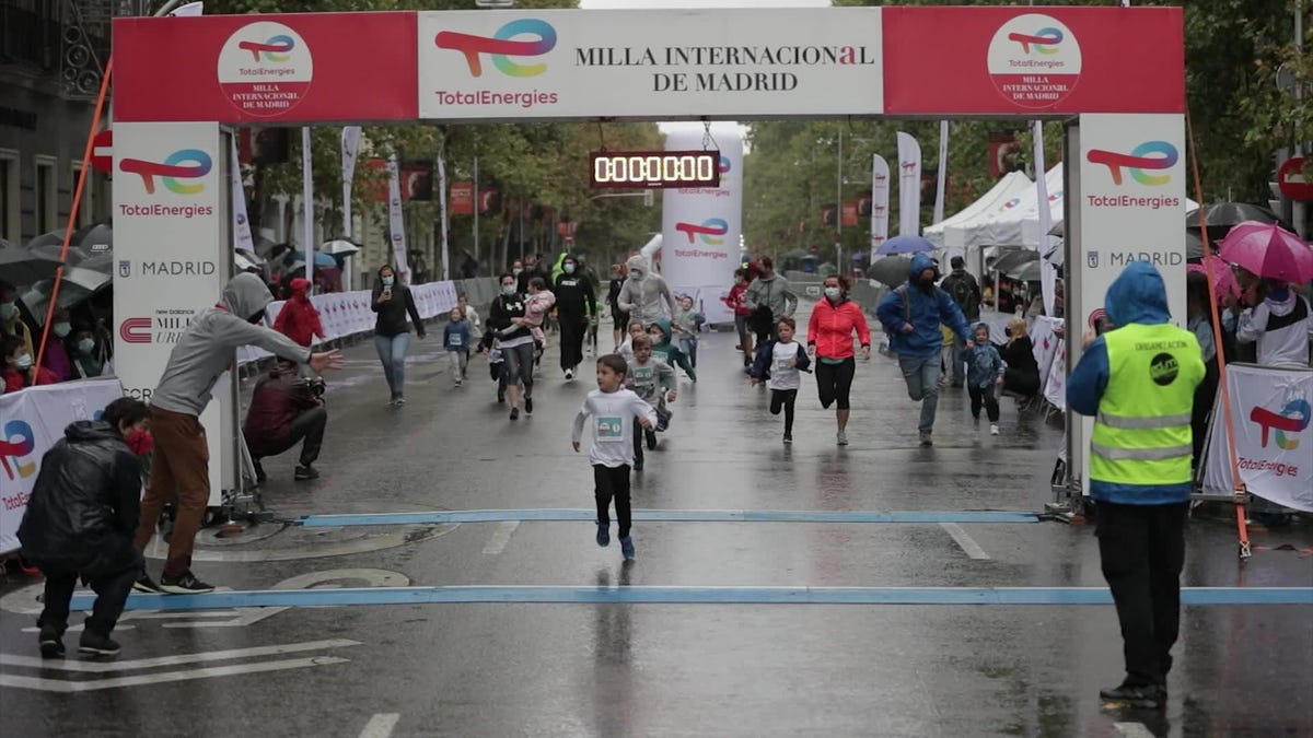 saúl ordóñez en la primera milla internacional de madrid