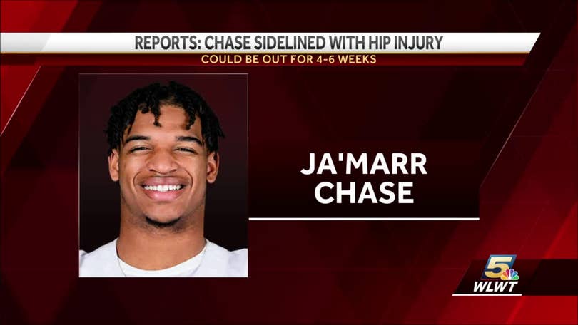 Cincinnati Bengals star receiver Ja'Marr Chase out 4-6 weeks due to hip  injury