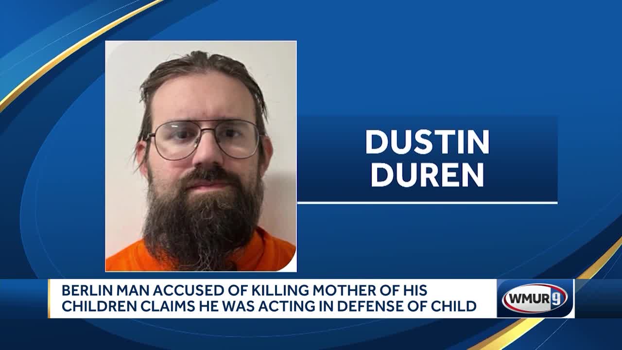 Man charged with murder in woman's death says he acted in child's defense