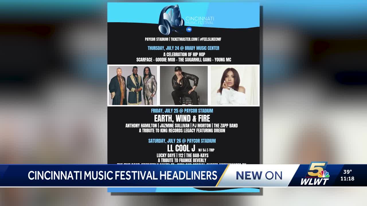Cincinnati Music Festival announces Saturday night headliner, special guest