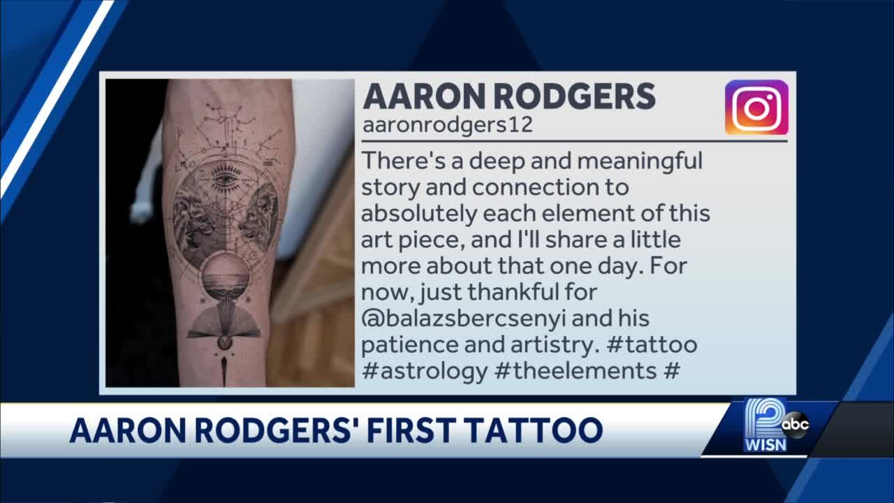 Every element of Aaron Rodgers newest tattoo explained  SBNationcom