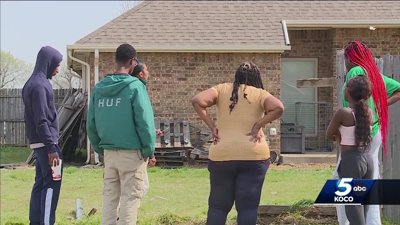 Woman in mourning after sister killed after being struck by a vehicle in OKC backyard