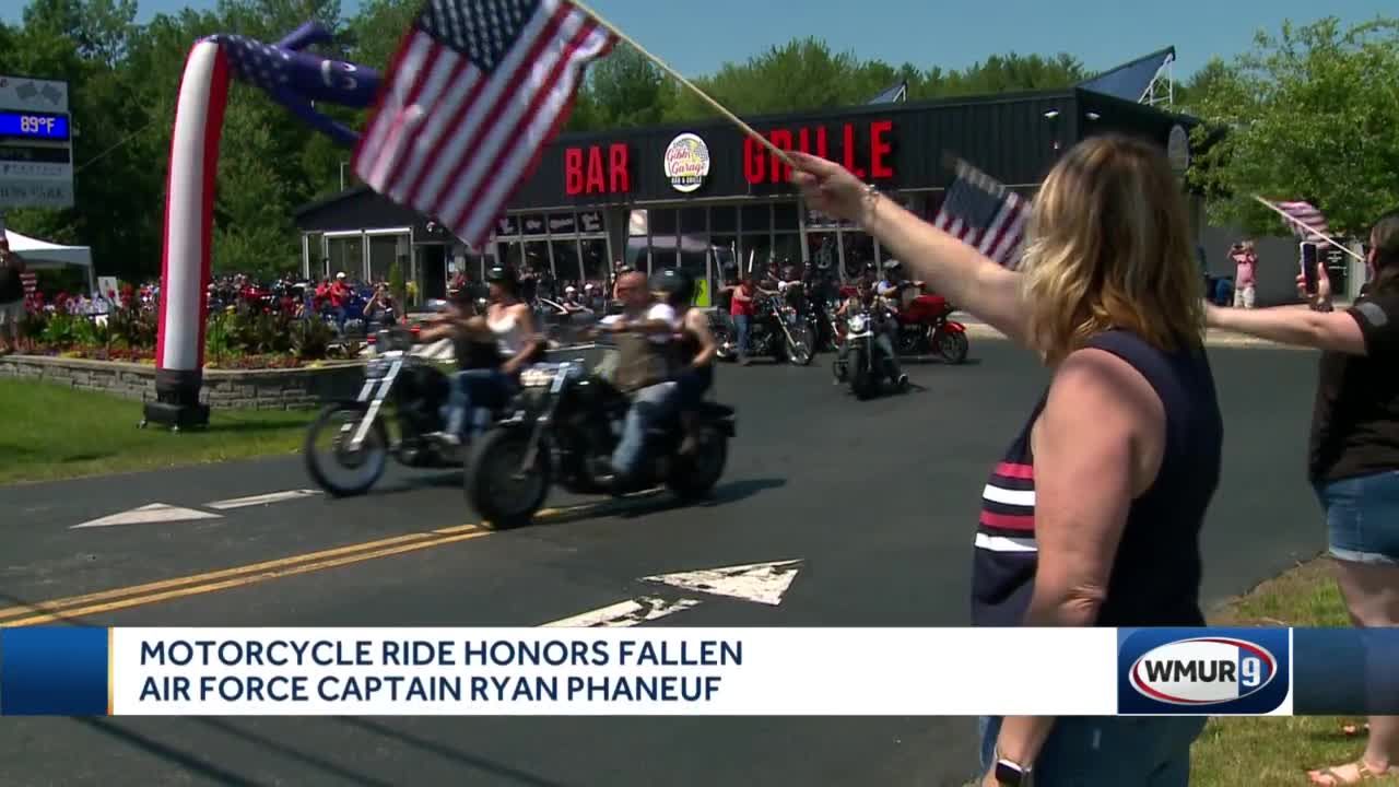 Motorcycle ride honors fallen Air Force captain