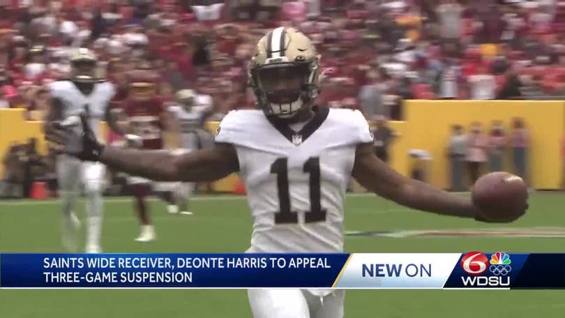 Saints WR Deonte Harris appealing 3-game suspension from offseason DUI