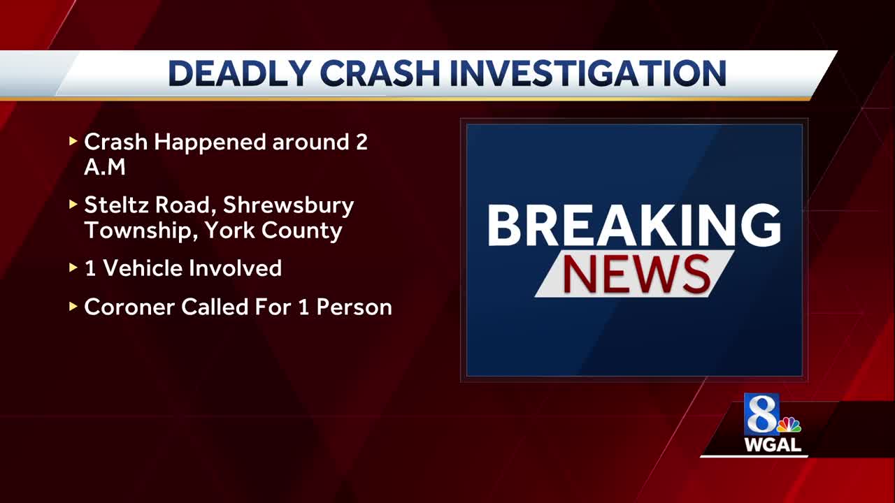 1 killed in crash in Shrewsbury Township