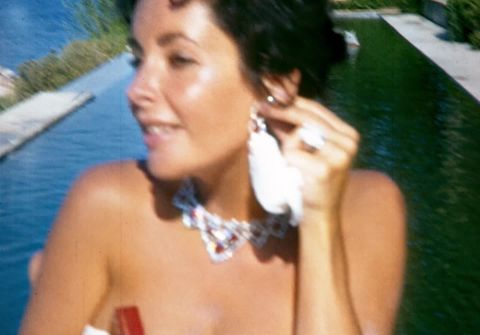 preview for Elizabeth Taylor Wears Ruby and Diamond Cartier Necklace