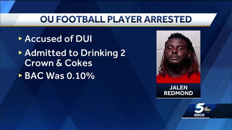 OU football defensive lineman Jalen Redmond arrested on DUI complaint