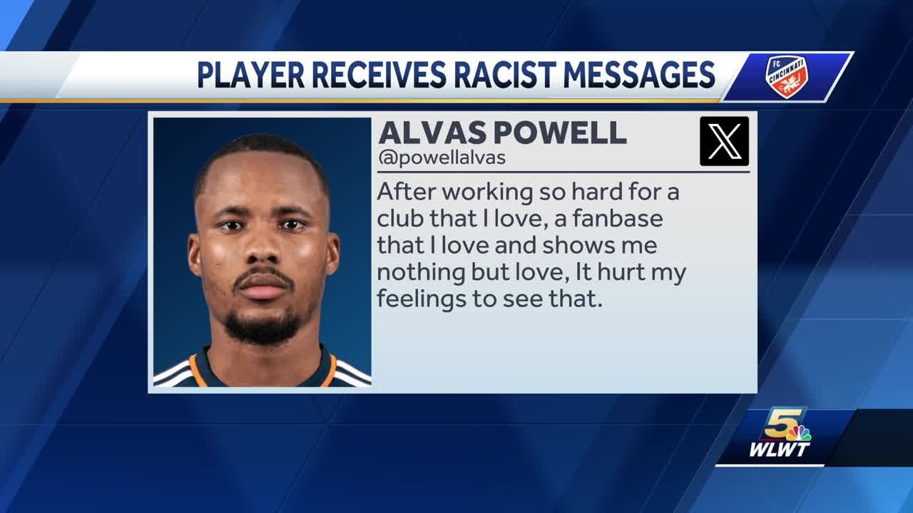 FC Cincinnati, MLS show support for player who says he received racist messages after match