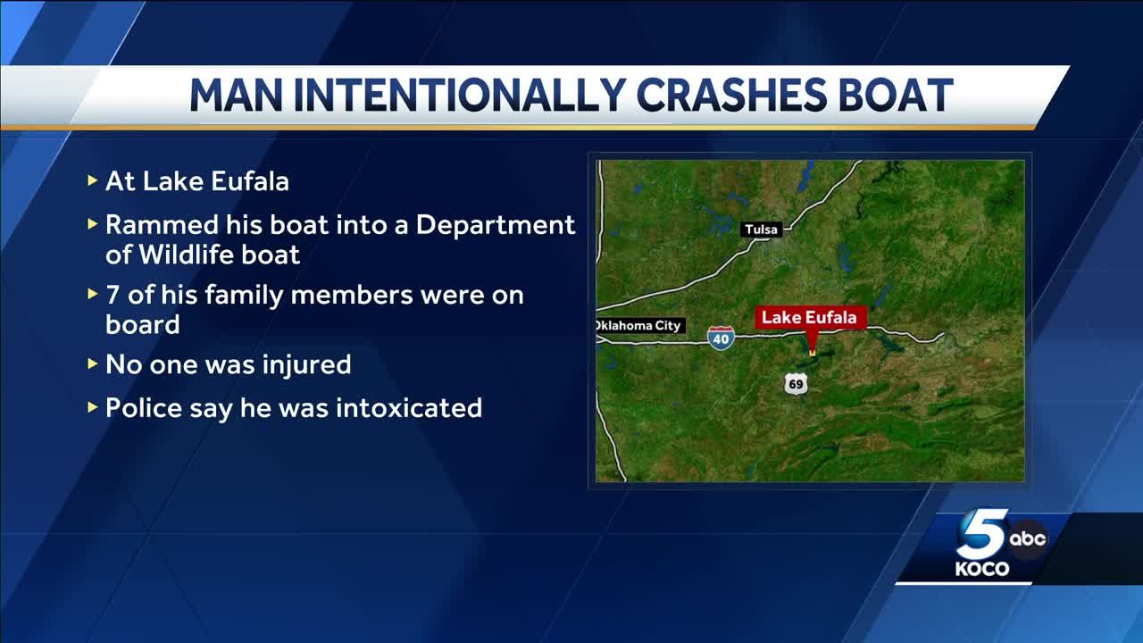 OHP: Man intentionally crashes boat into Dept. of Wildlife boat