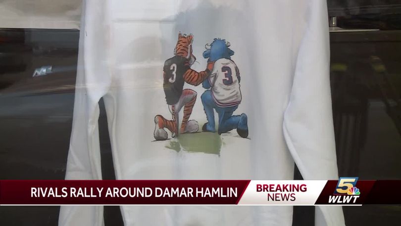 Damar Hamlin: Obvious Shirts in Chicago supporting Buffalo Bills