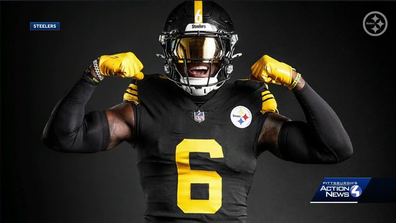 Steelers wear black Color Rush uniforms Monday night vs. Giants