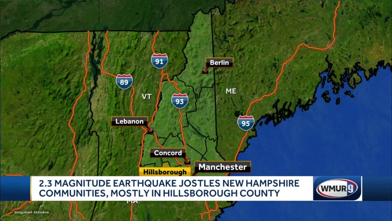 2.3 magnitude earthquake jostles New Hampshire communities