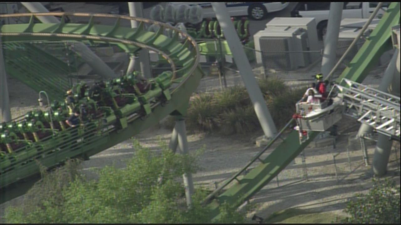 Officials People rescued from Universal roller coaster