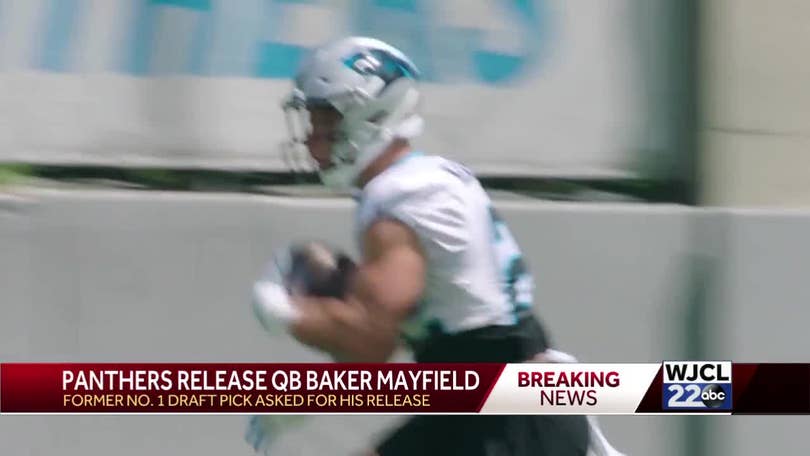 Carolina Panthers waive struggling quarterback Baker Mayfield, a former No.  1 pick 