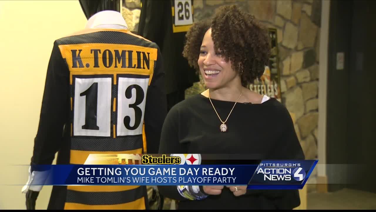 This one's for the ladies! Kiya Tomlin hosts Steelers playoff