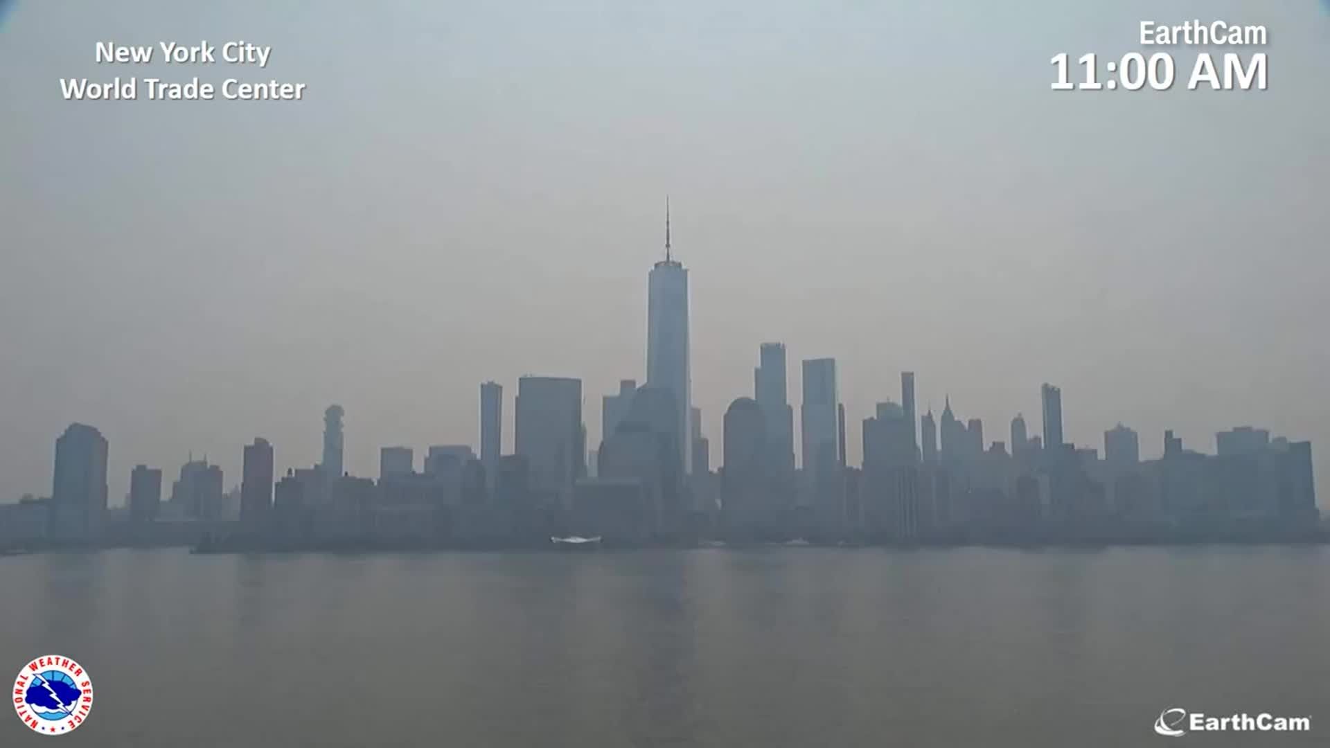 Timelapse video shows smoke engulfing NYC over a 3-hour period