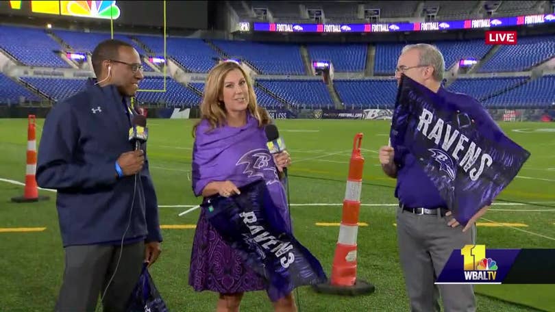 BALTIMORE, MD - SEPTEMBER 13: Inflatable decorations blow after a touchdown  by the Baltimore Ravens against the Cleveland Browns on September 13, 2020,  at M&T Bank Stadium in Baltimore, MD. (Photo by