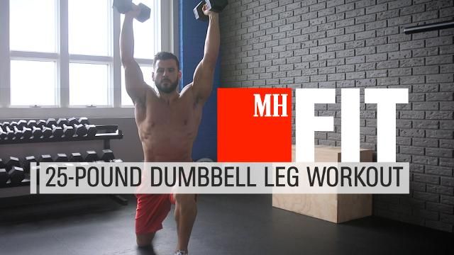 preview for 25-Pound Dumbbell Leg Workout