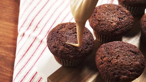 preview for Gingerbread Muffins with Maple-Cinnamon Glaze | Delish + Food Lion