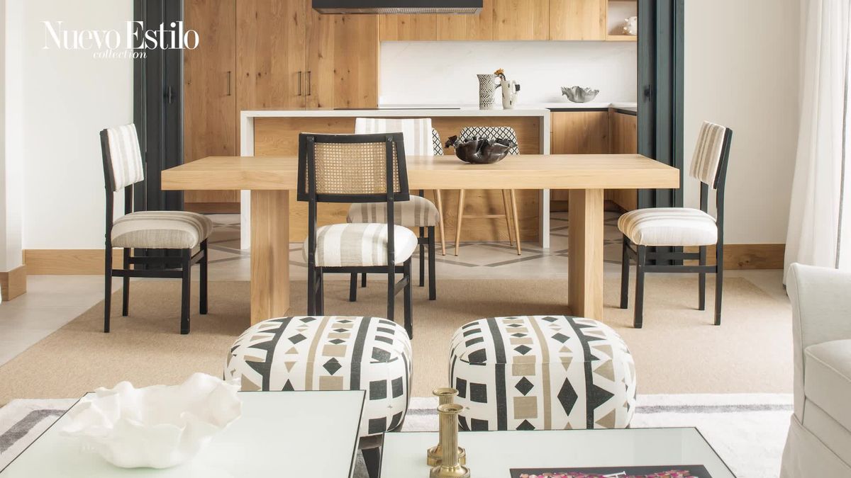preview for Una casa en la sierra de Madrid con una preciosa y moderna decoración en madera, piedra y tonos naturales