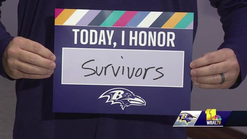 ADO - Broncos Ravens Football Breast cancer survivors bring