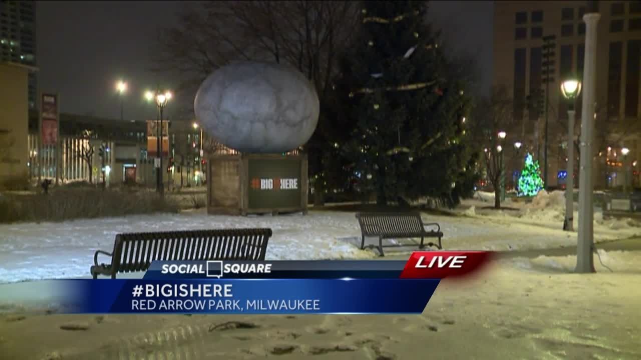 Is a giant egg about to hatch in Red Arrow Park?