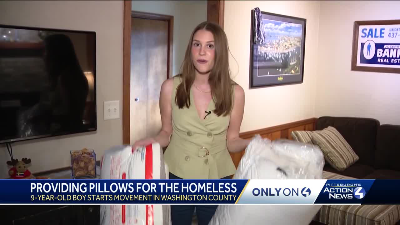 Young boy's mission brings comfort to homeless with new pillows and blankets