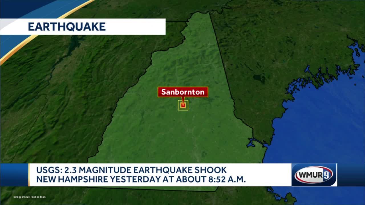 2.3 magnitude earthquake reported near Sanbornton