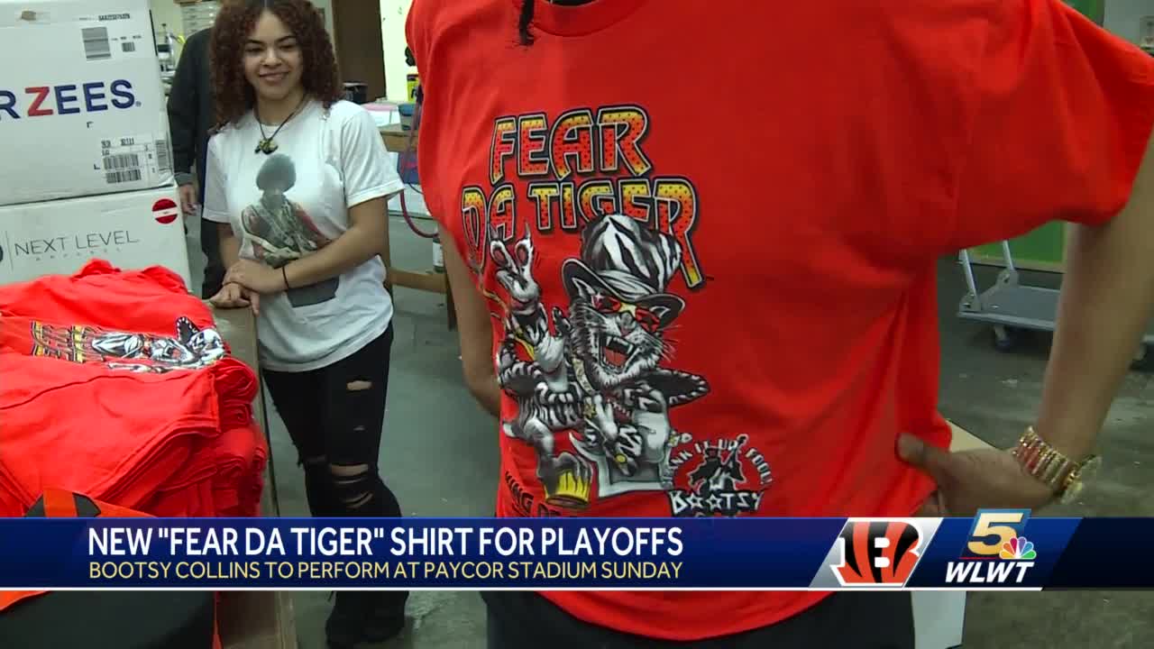 Vintage Cincinnati Bengals fear Da Tiger Long -   Singapore