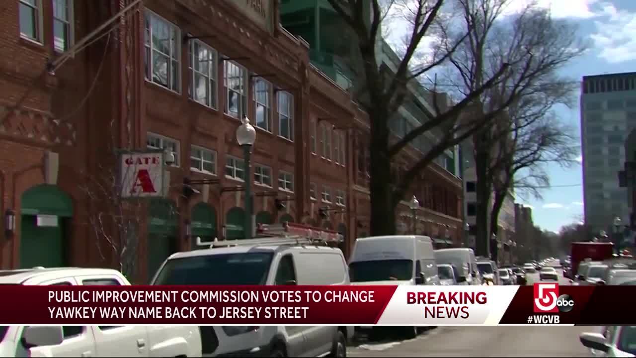 Boston to change Yawkey Way back to Jersey Street