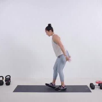20-minute legs and abs dumbbell workout with Saima Husain